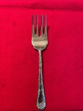 Rare Find- Vintage WM. Rogers & Son Silverplate Cold Meat Serving Fork